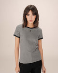 Embroidered G&M Monogram T-Shirt Grey Sany