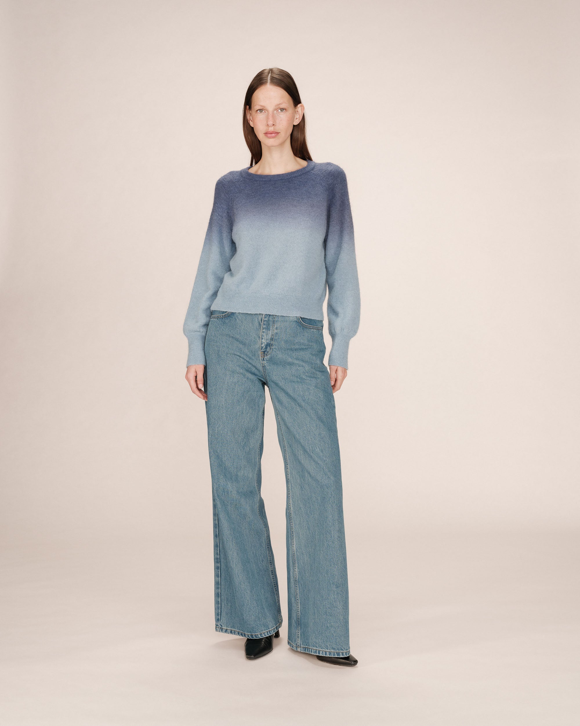 Tie And Dye Denim Blue Jumper Sacramento