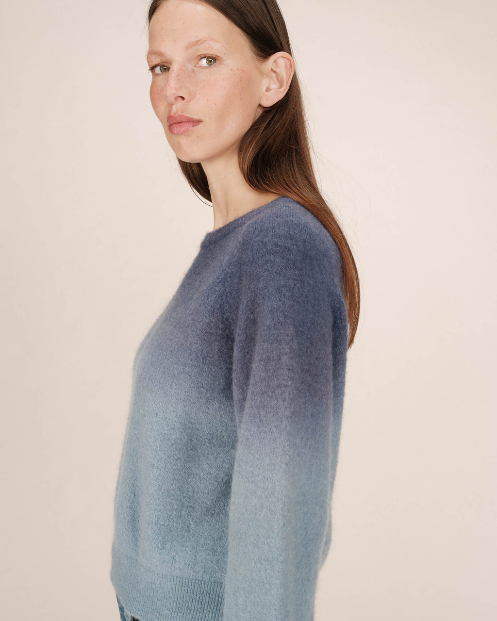 Tie And Dye Denim Blue Jumper Sacramento
