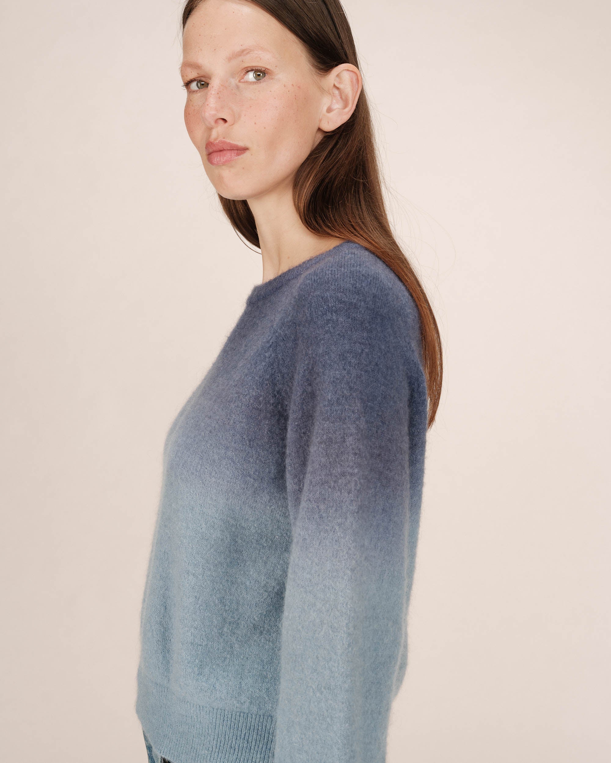 Tie And Dye Denim Blue Jumper Sacramento