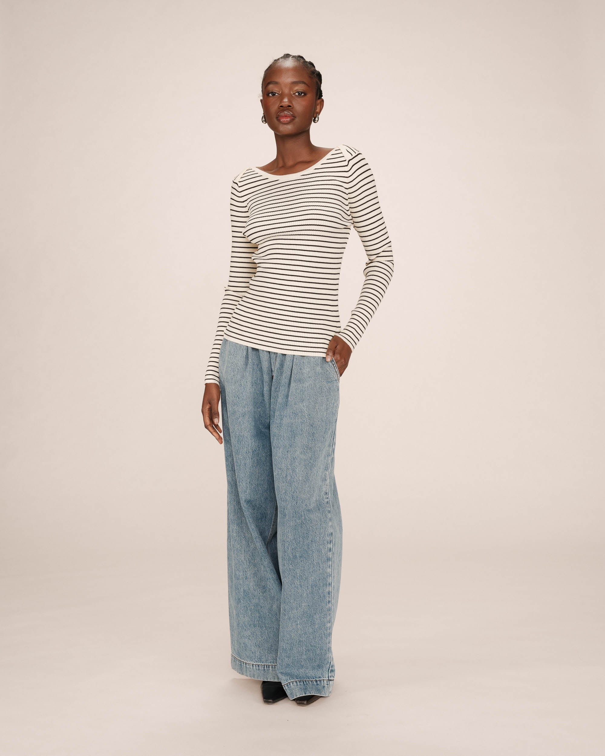 Striped Marinière Ecru Samedi Jumper