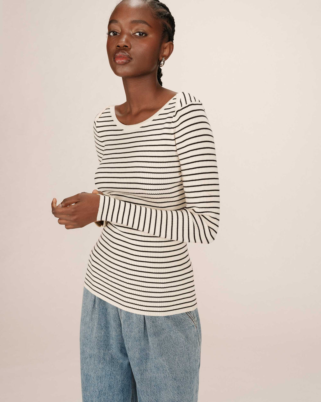 Striped Marinière Ecru Samedi Jumper