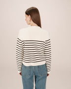 Buttoned Ecru Cardigan Sailor