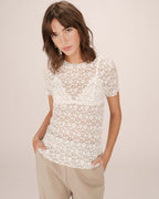 Camiseta Transparente Crudo Swift
