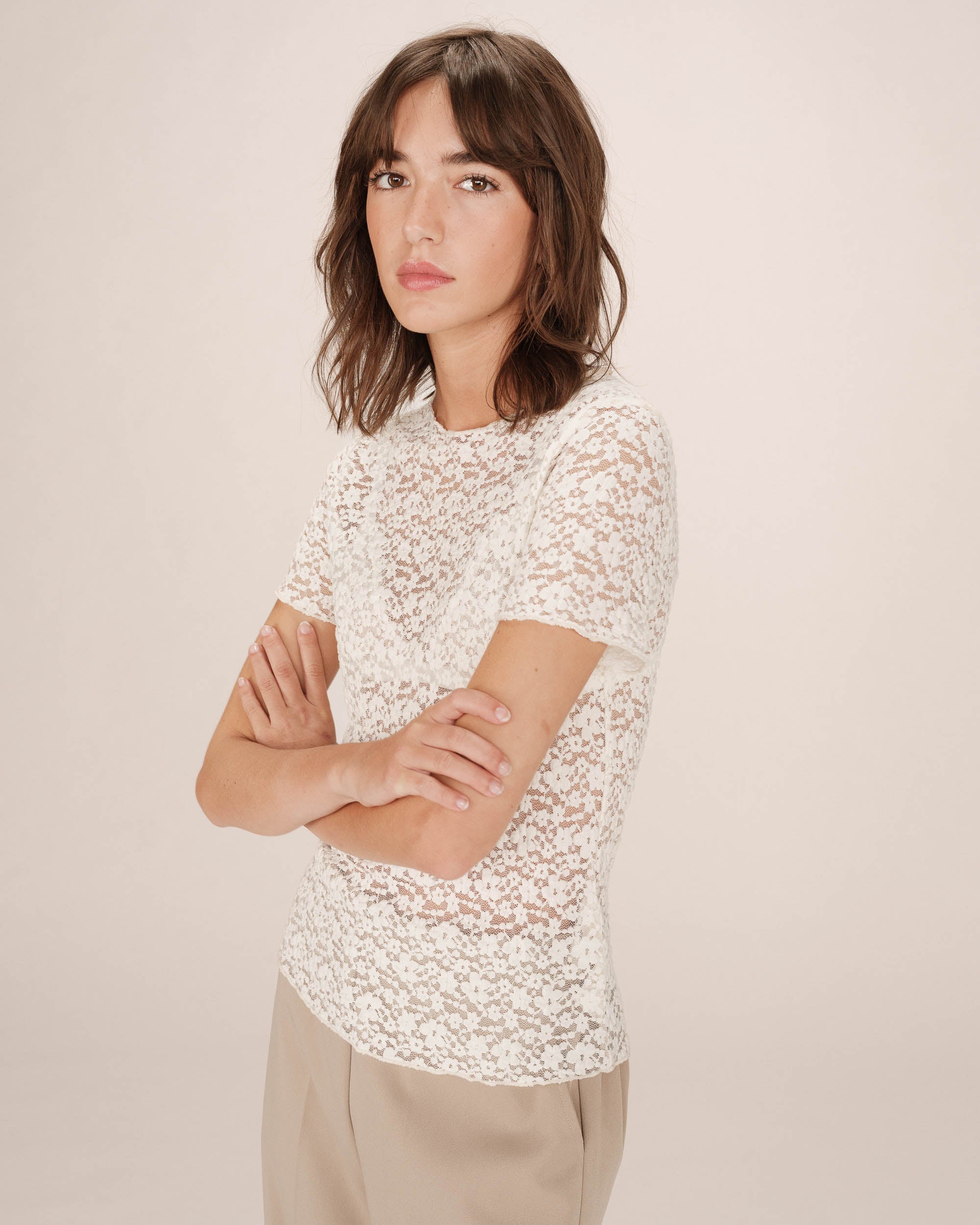 Camiseta Transparente Crudo Swift