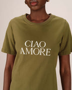 Printed T-Shirt Olive Soft