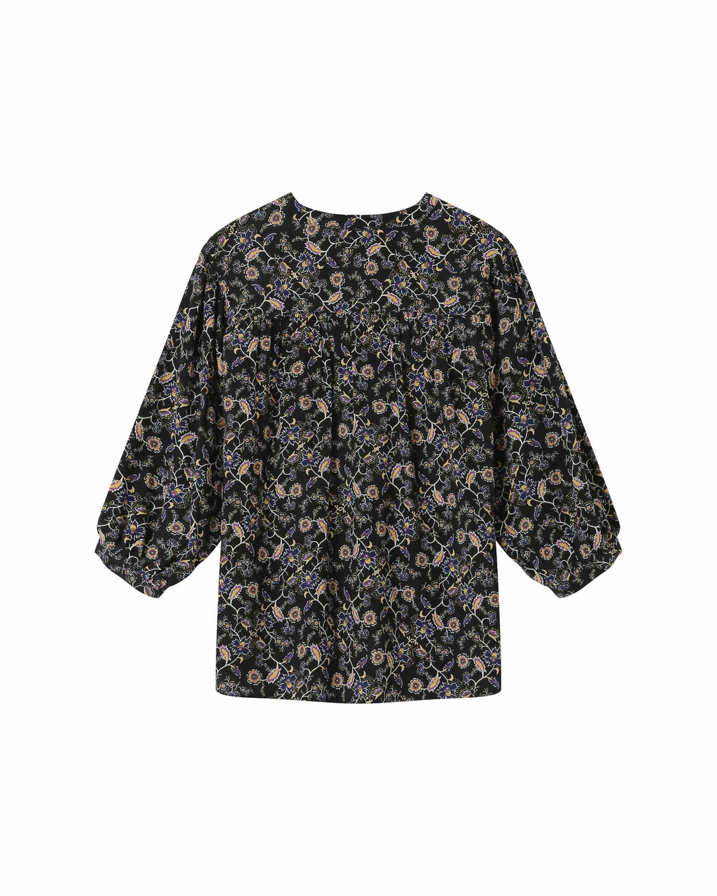 Floral Print Blouse Black Secrete