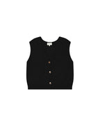Chocolate Sleeveless Cardigan Santa