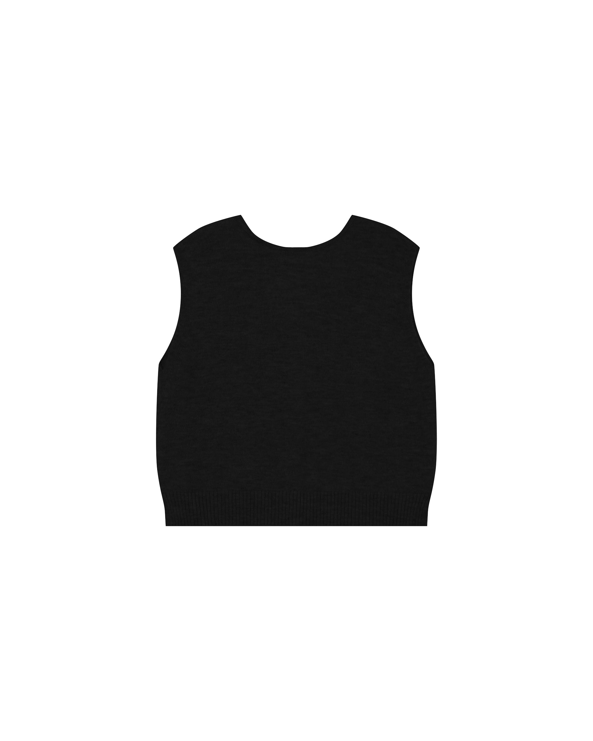 Chocolate Sleeveless Cardigan Santa