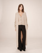 Long Beige Cardigan Santiago