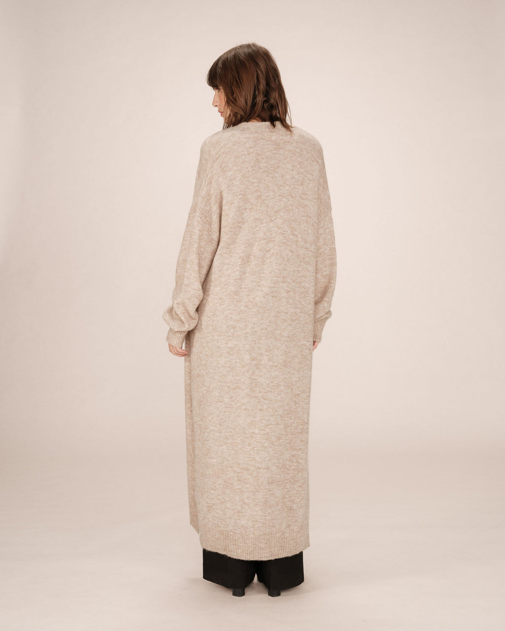 Long Beige Cardigan Santiago