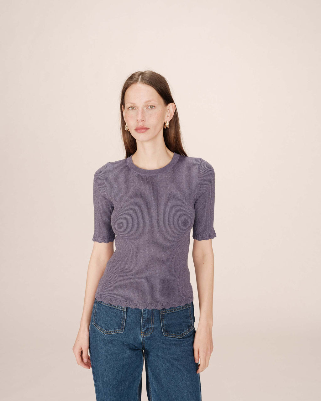 Pull Bleuet Saturne