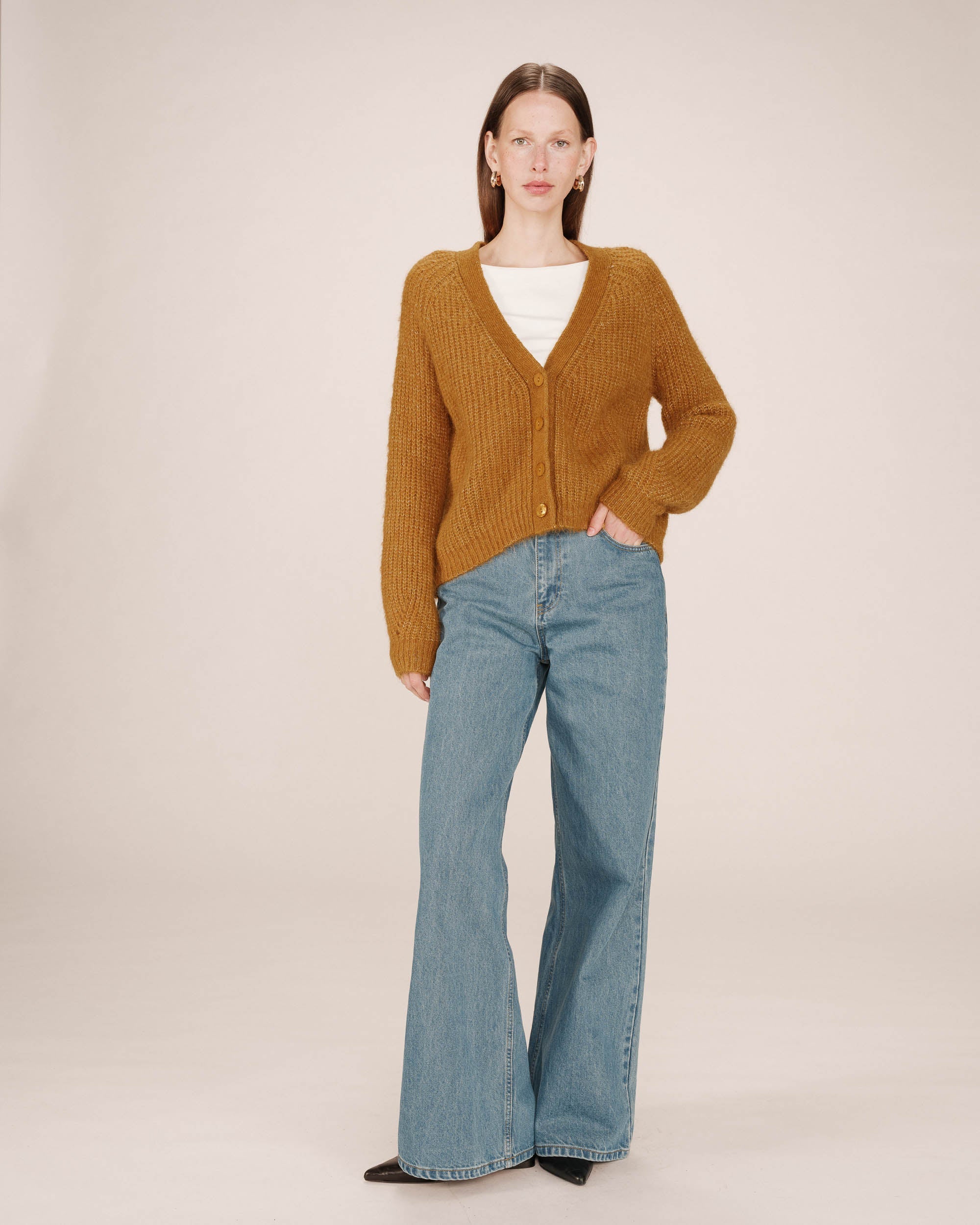 Ocher Saluda Cardigan