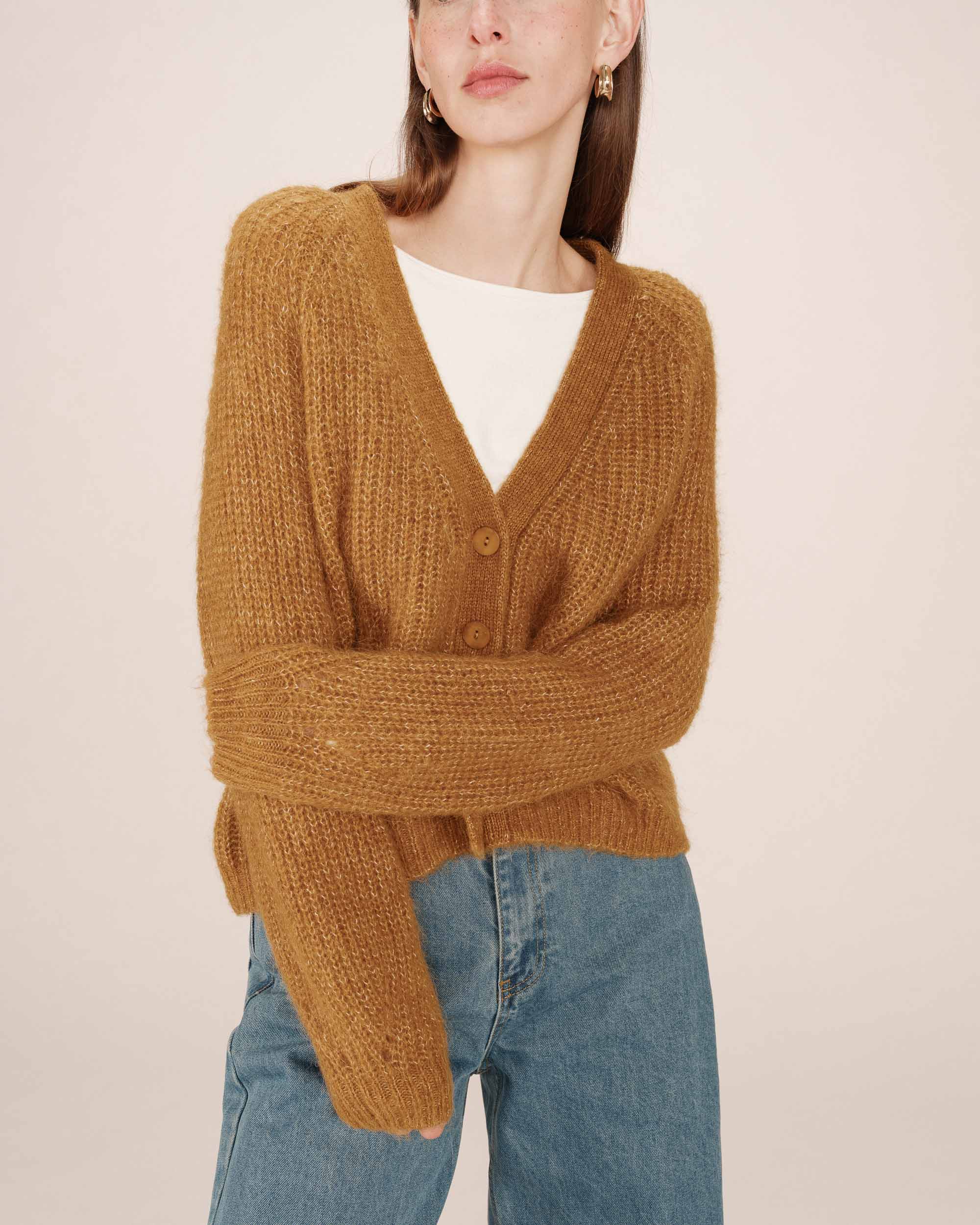 Ocher Saluda Cardigan