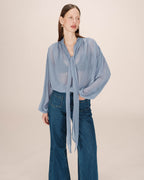 Blusa Cuello Lavallière Bleuet Splendide