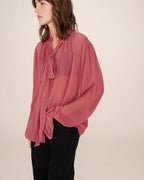Blusa Cuello Lavallière Blush Splendide