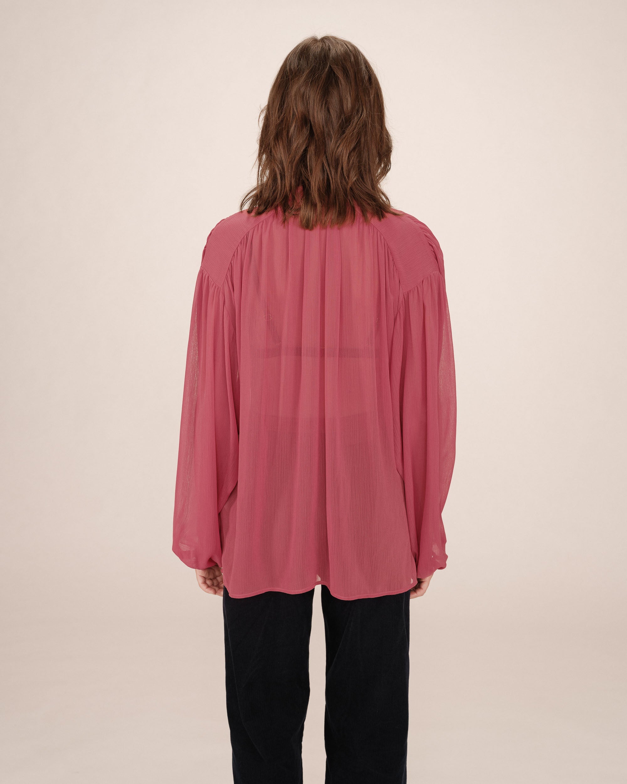 Blusa Cuello Lavallière Blush Splendide