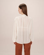 Blusa Cuello Lavallière Crudo Splendide