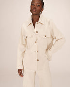 Ecru Corduroy Overshirt Special