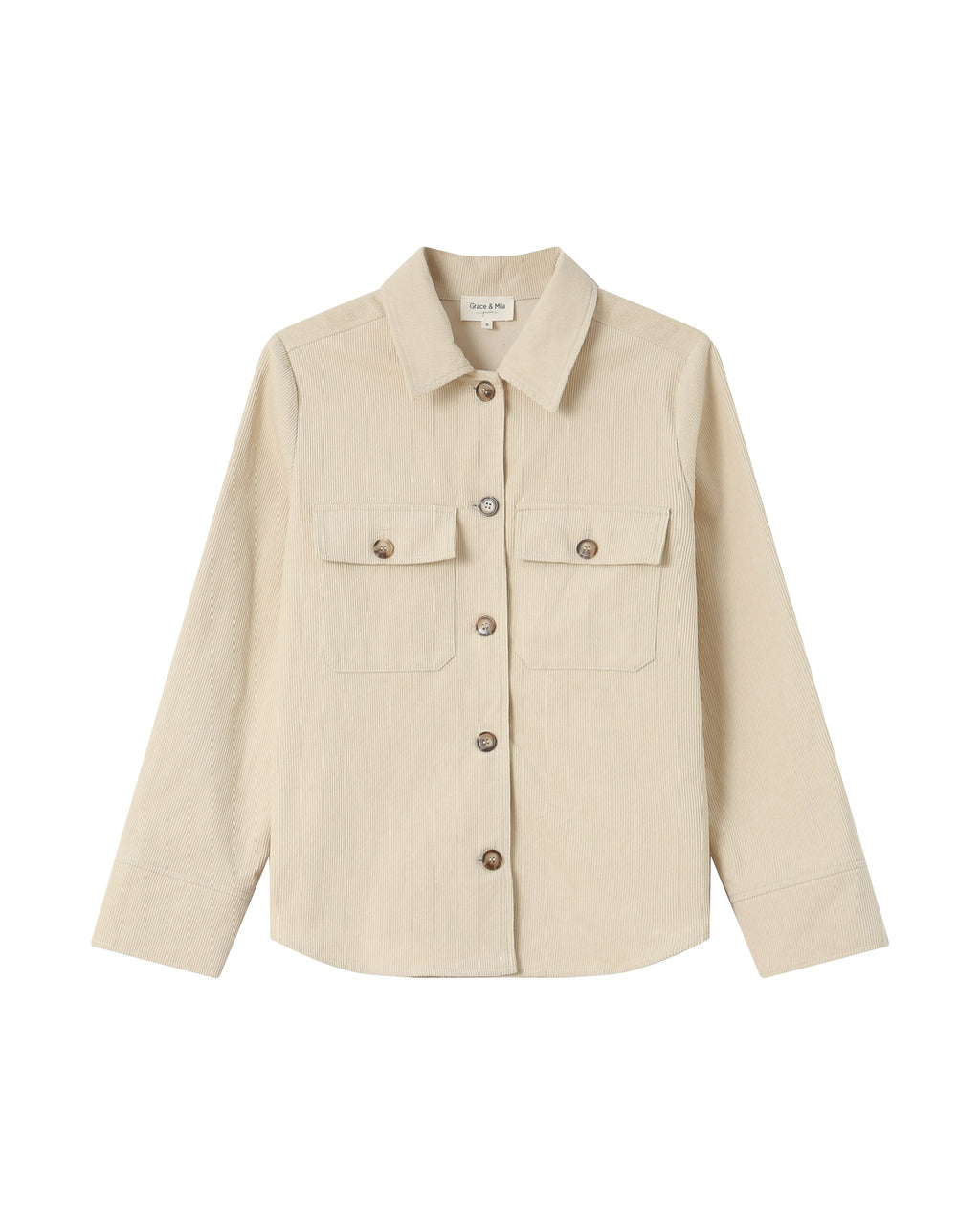 Ecru Corduroy Overshirt Special