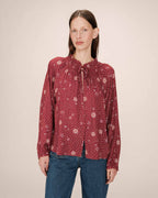 Scarlett Terracotta Printed Blouse
