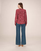 Scarlett Terracotta Printed Blouse