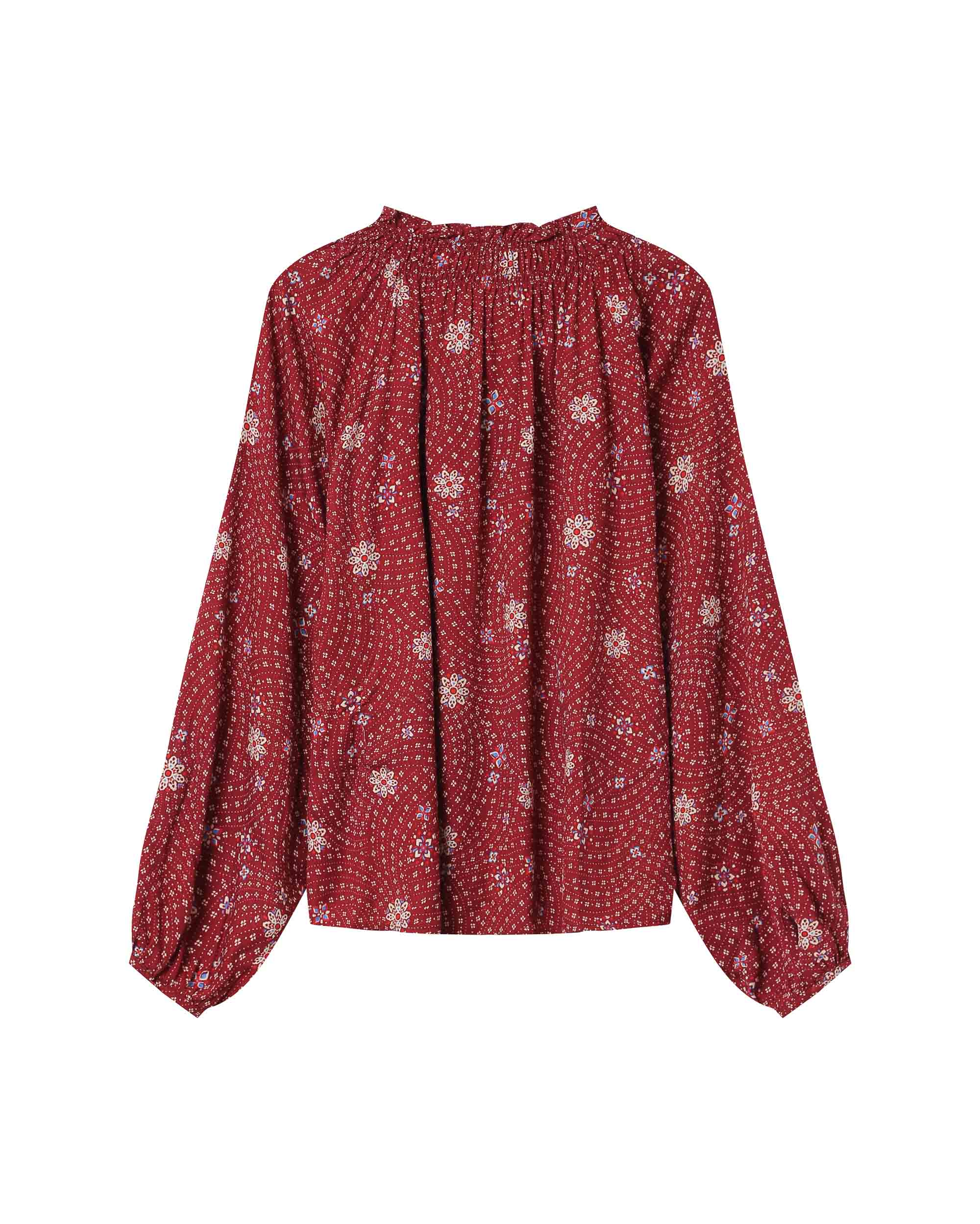 Scarlett Terracotta Printed Blouse