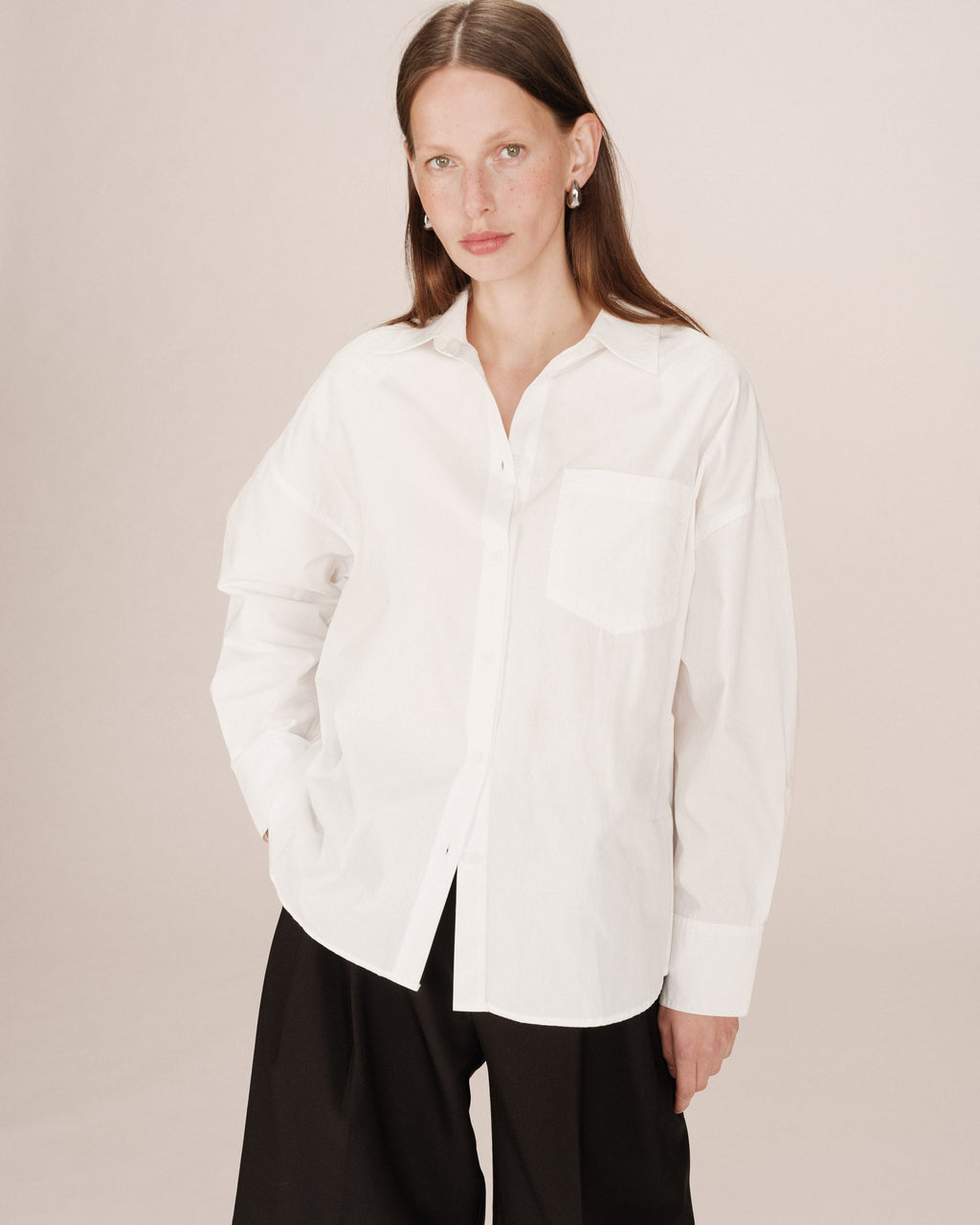 Ivory Oversized Shirt Sira