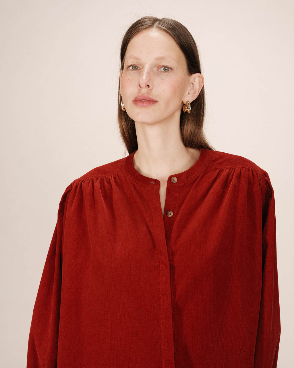 Oversize Blouse Terracotta Suri