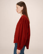 Oversize Blouse Terracotta Suri
