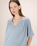 Straight Gathered Top Cornflower Seagal