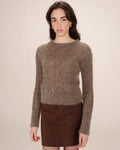 Taupe Sabin Cable-Knit Jumper