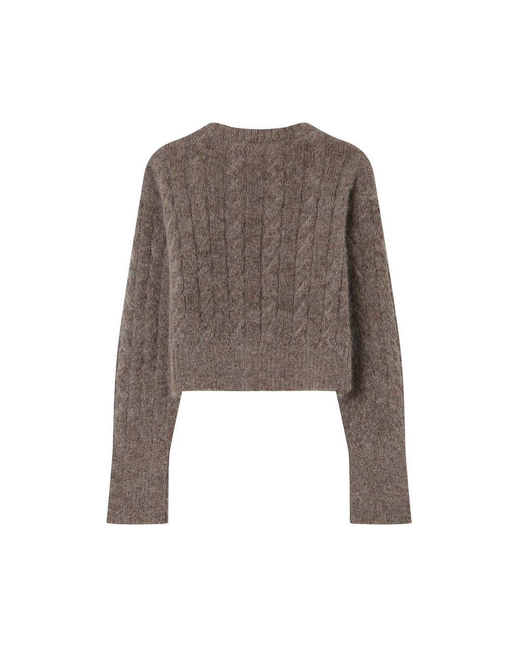 Taupe Sabin Cable-Knit Jumper