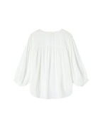 Blusa Recta Fluida Marfil Solo