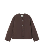 Chocolate Quilted Puffer Jacket Shania