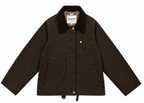 Veste Zippée À Col Contrastant - Marron