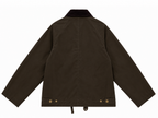 Veste Zippée À Col Contrastant - Marron