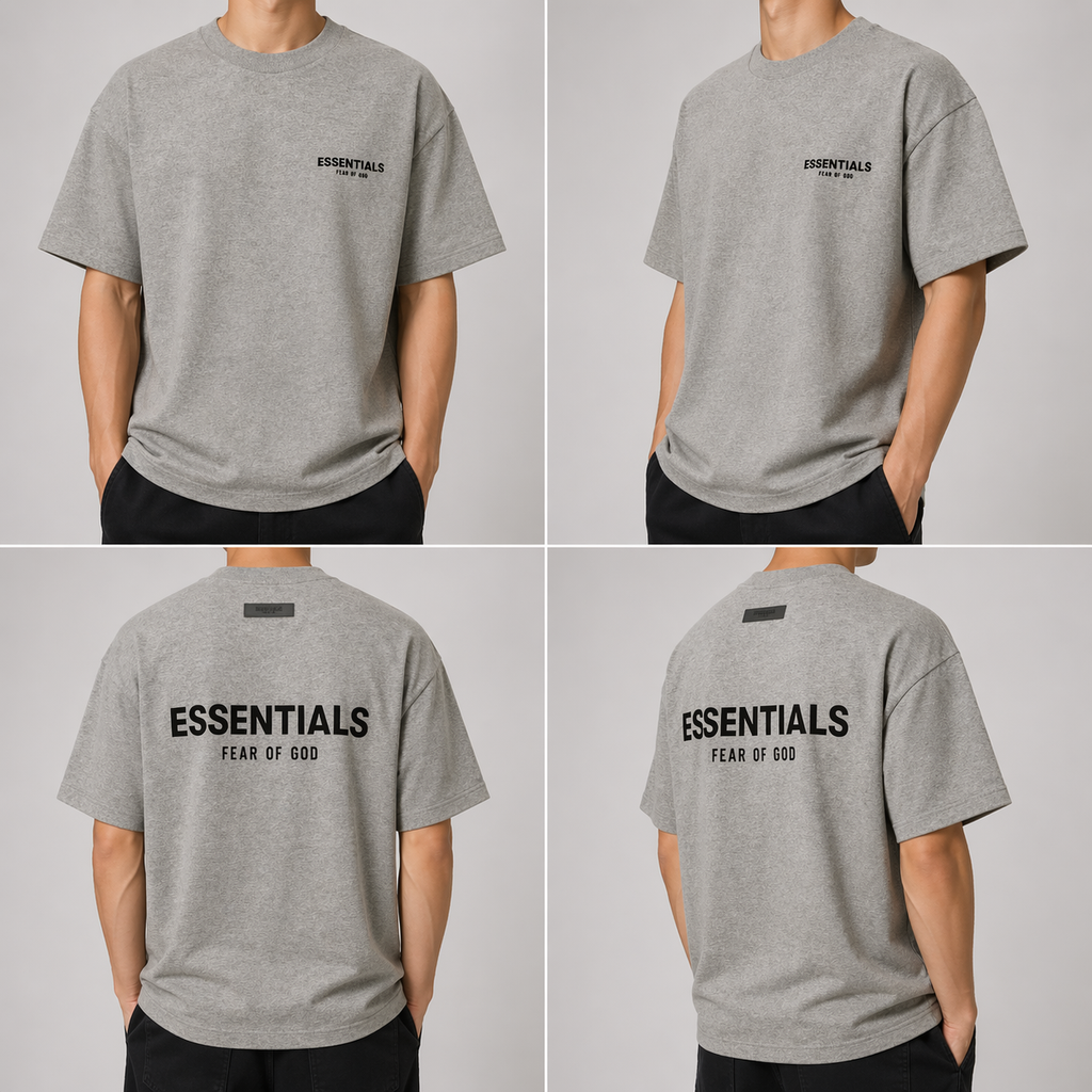 Essentials T-Shirt – Fear of God Essentials – Dark Oatmeal