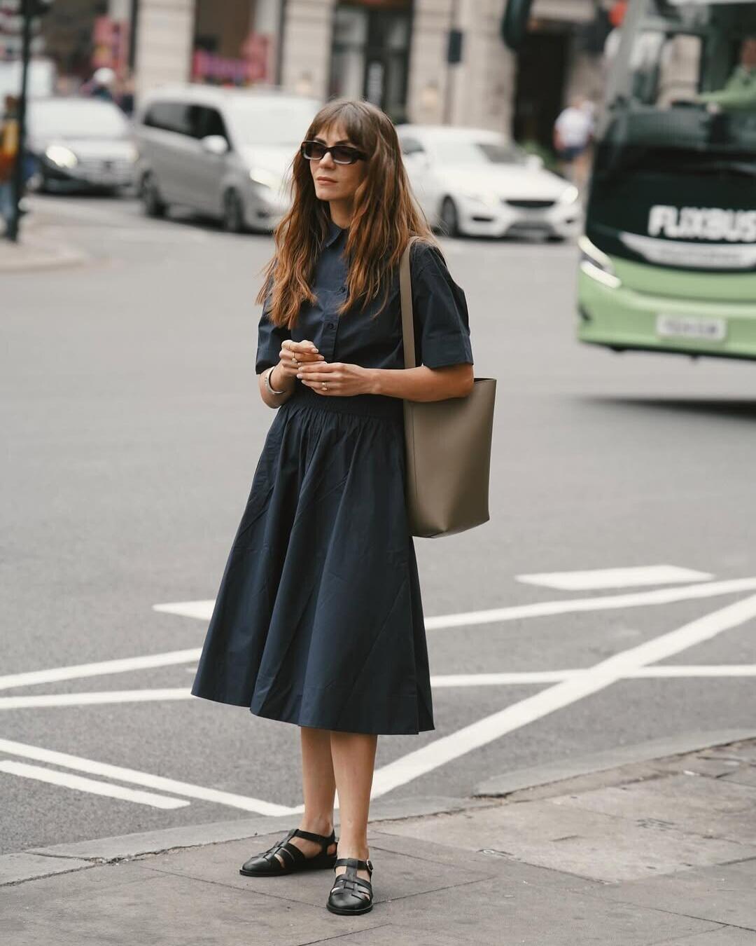 Sandales Inès - Cuir Noir - Femme