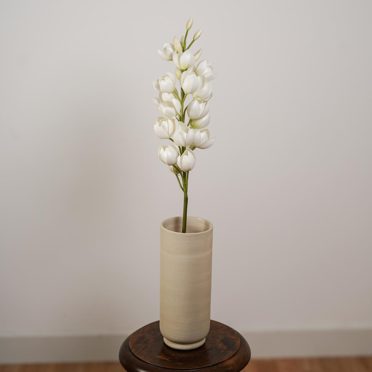 Flor De Yuca Artificial Blanca