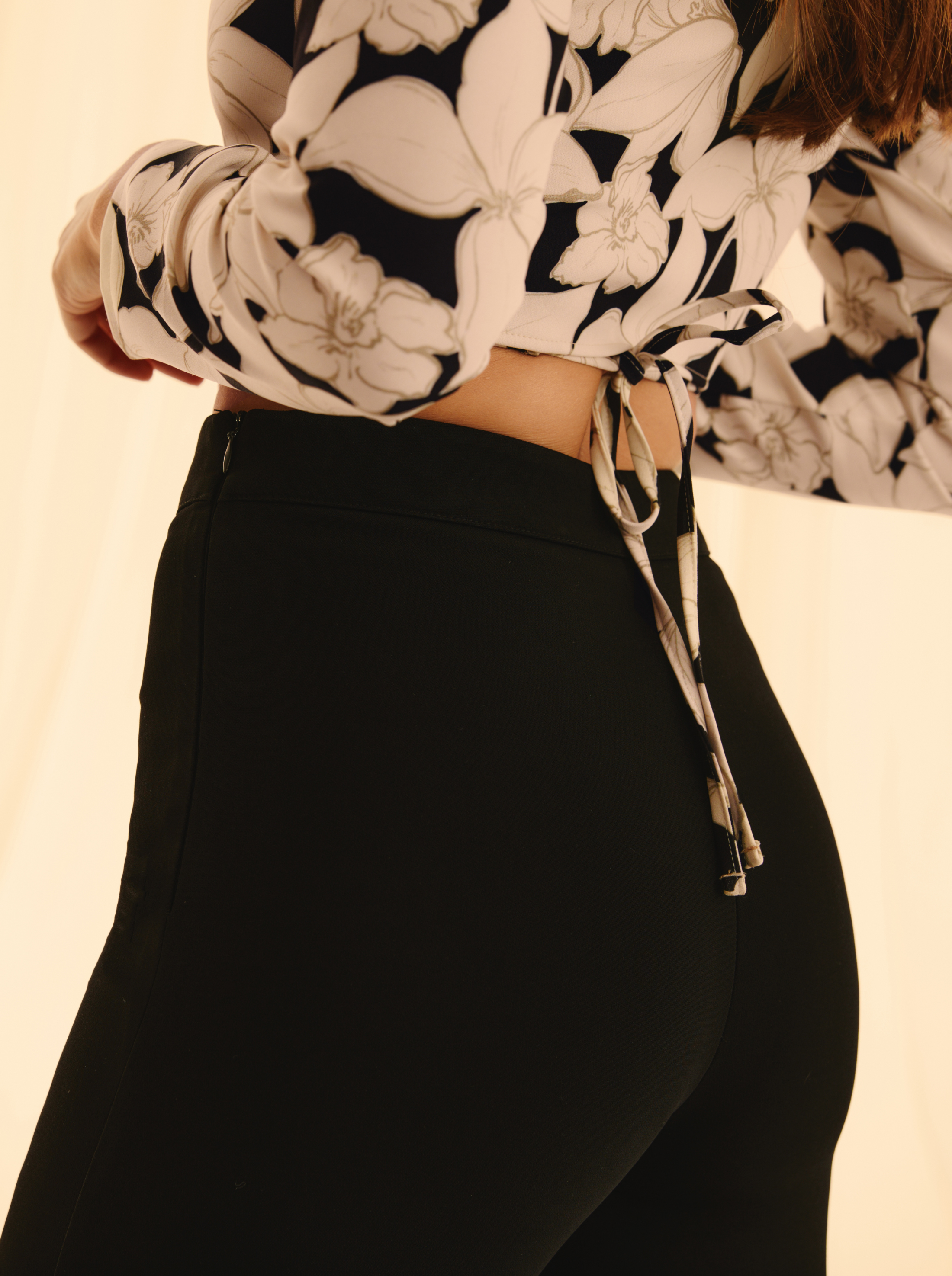 Top frío Jasmin anudado