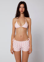 Short Bordado Inglés Rosa