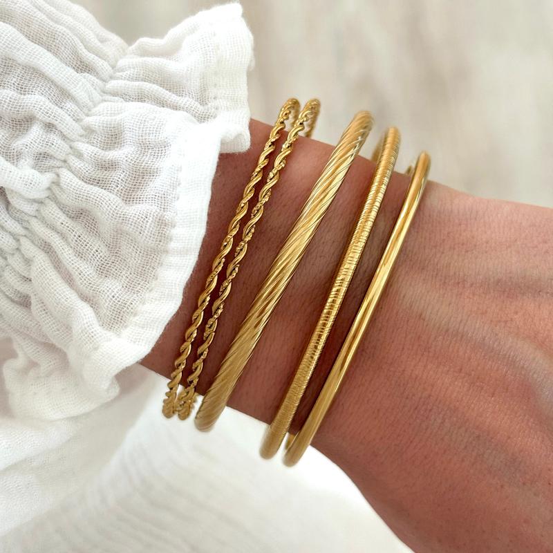 "Fady" steel bangle-Bracelets-instants-plaisirs-1 bangle-Instants Plaisirs | Jewelry