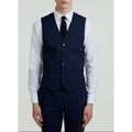 Fursac - Gilet En Toile De Laine À Motif Prince De Galles - Petrole - Homme