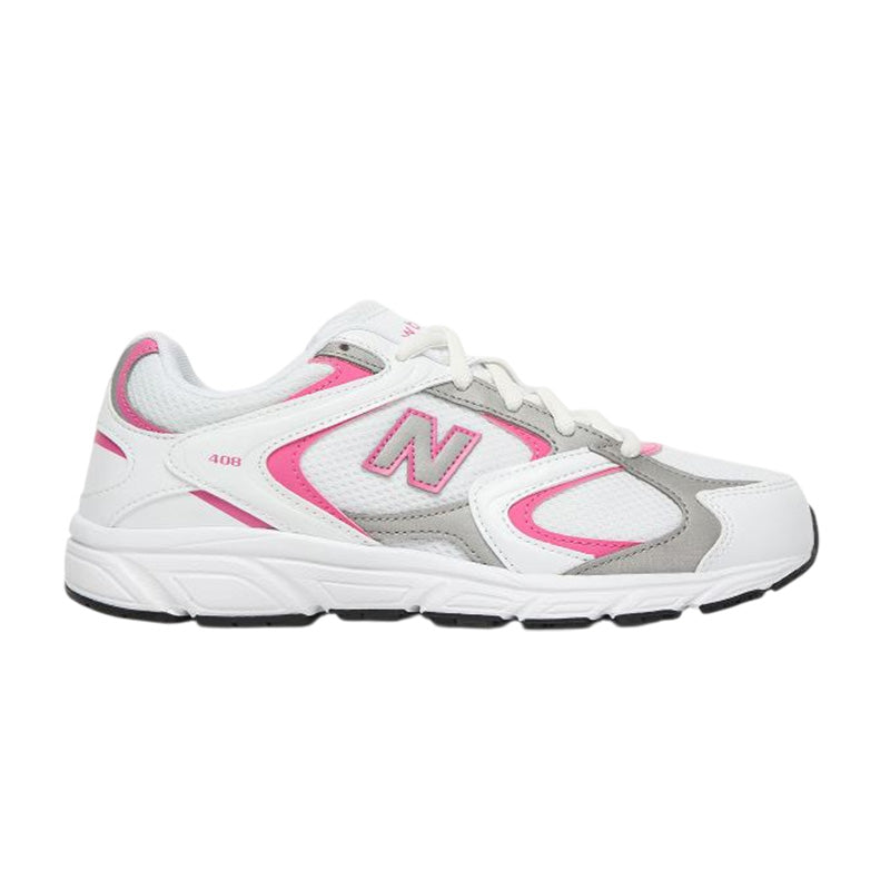 Baskets New Balance G408 Junior - Blanc, Rose, Gris
