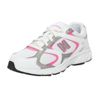 Baskets New Balance G408 Junior - Blanc, Rose, Gris