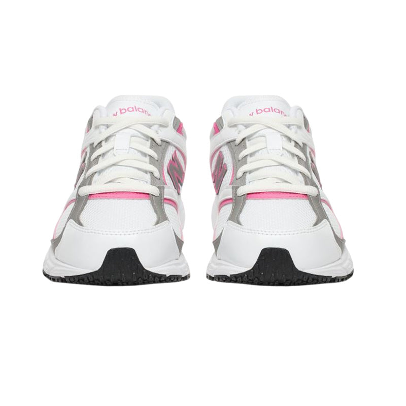 Baskets New Balance G408 Junior - Blanc, Rose, Gris