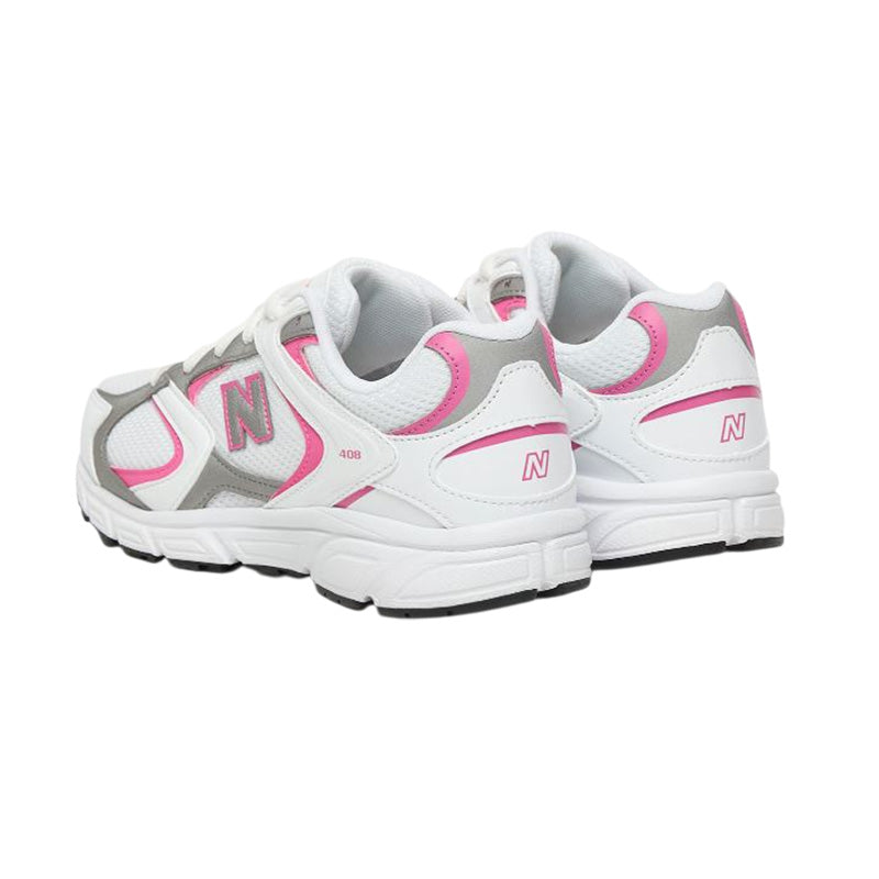 Baskets New Balance G408 Junior - Blanc, Rose, Gris