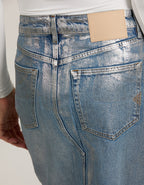 Jupe Gael Coated - Silver - Femme