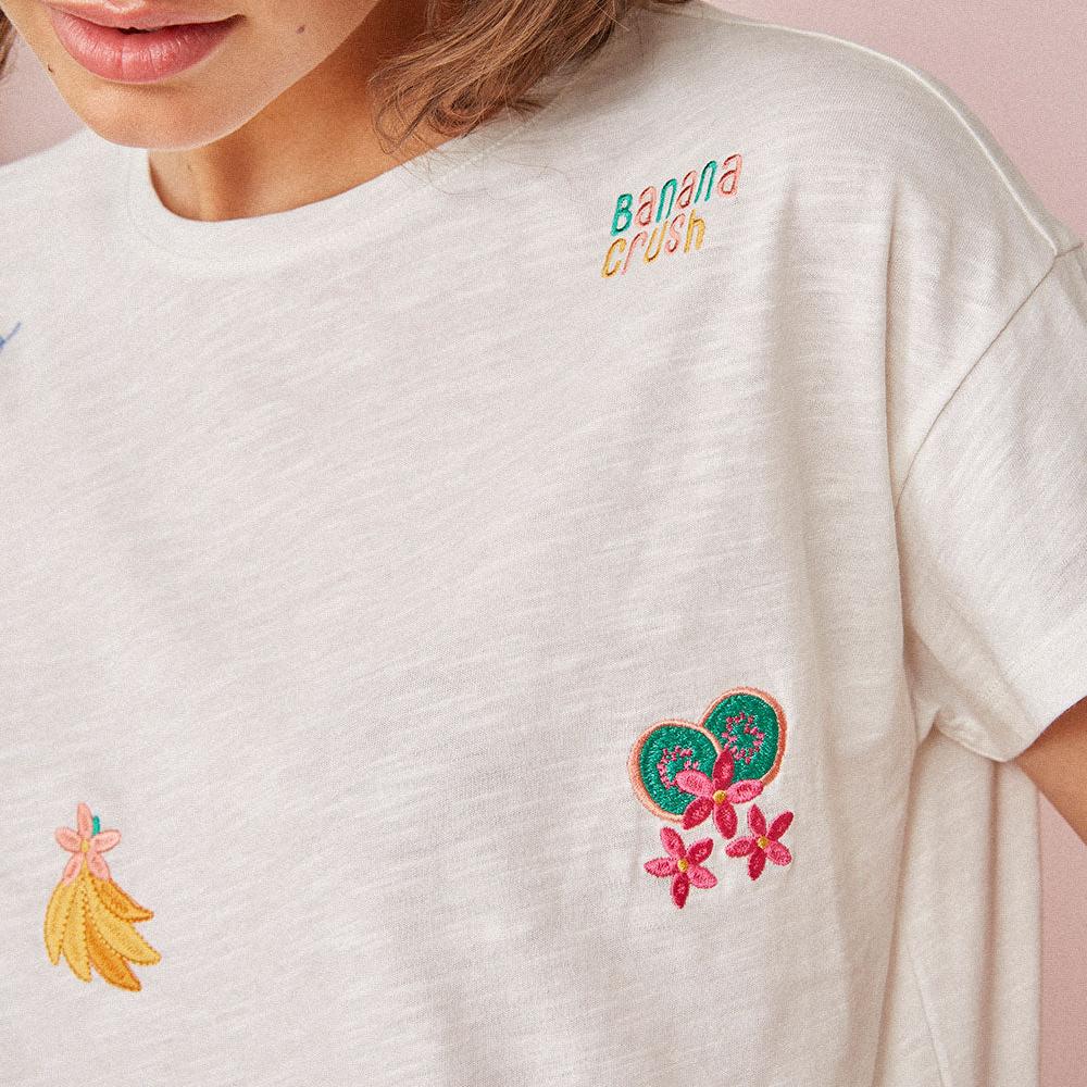 Gaia Tee Shirt - Cream